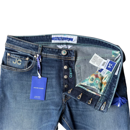 Jacob Cohën Bard Slim Fit Jeans (Navy) (New)