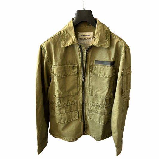 Zadig & Voltaire Field Jacket (Military Green) (Distressed Design) (New)