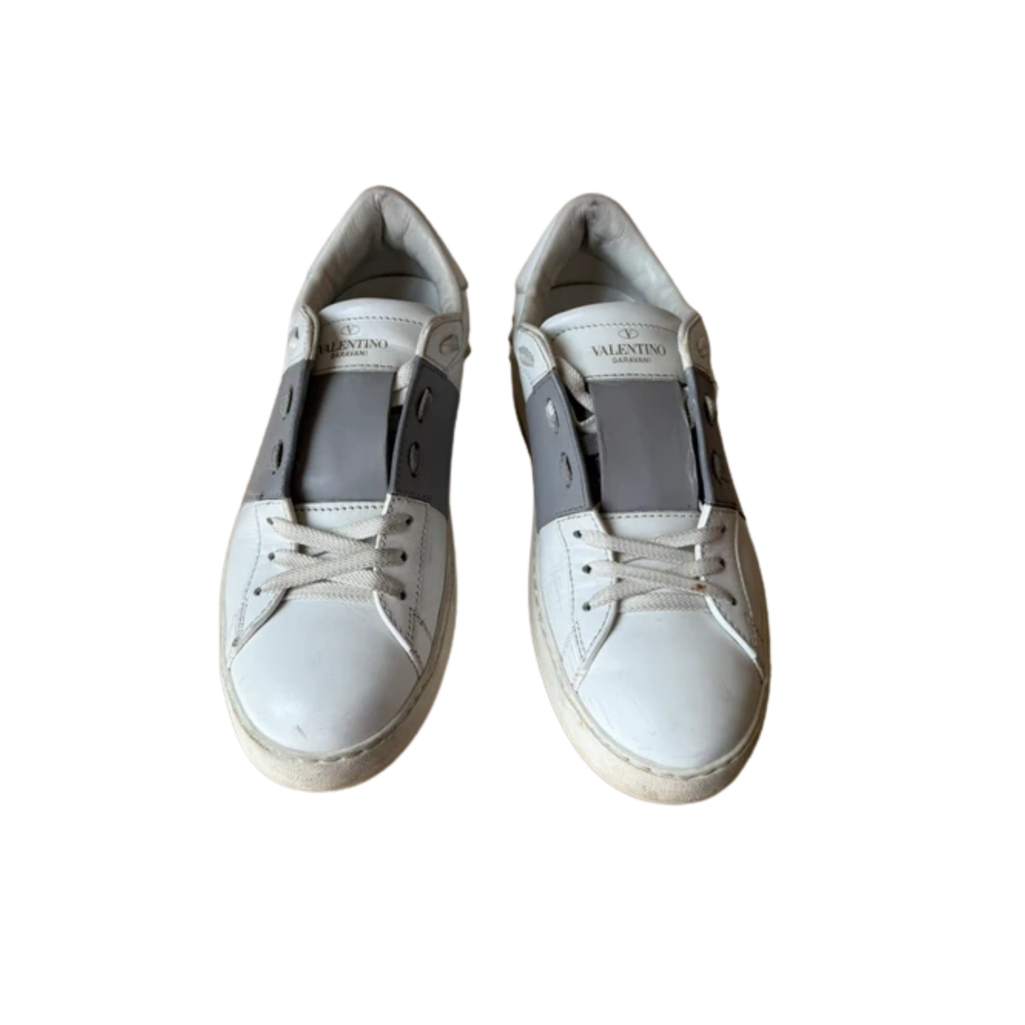 Valentino Open Sneakers (White) (Womens)