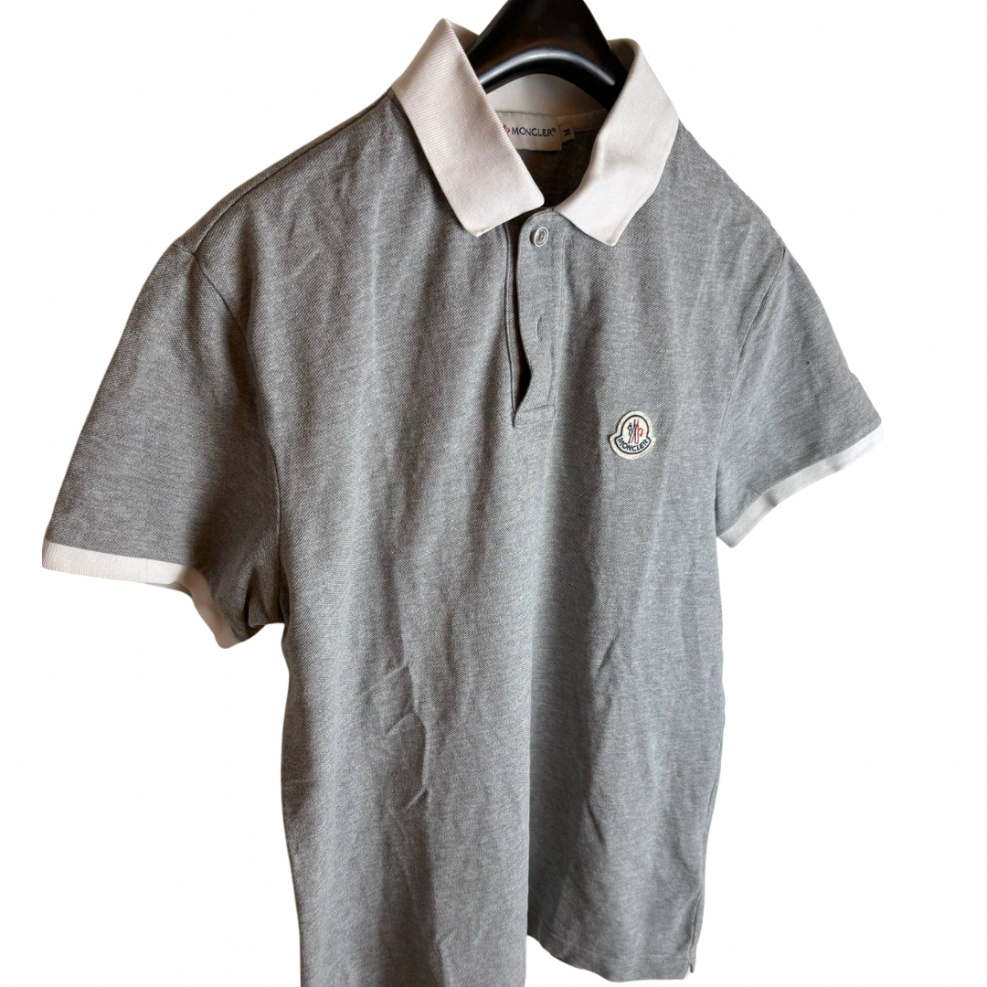 Moncler Maglia Polo Shirt (Grey)