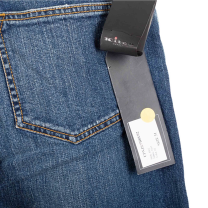 Kiton Straight Fit Jeans (Navy Blue) (New)