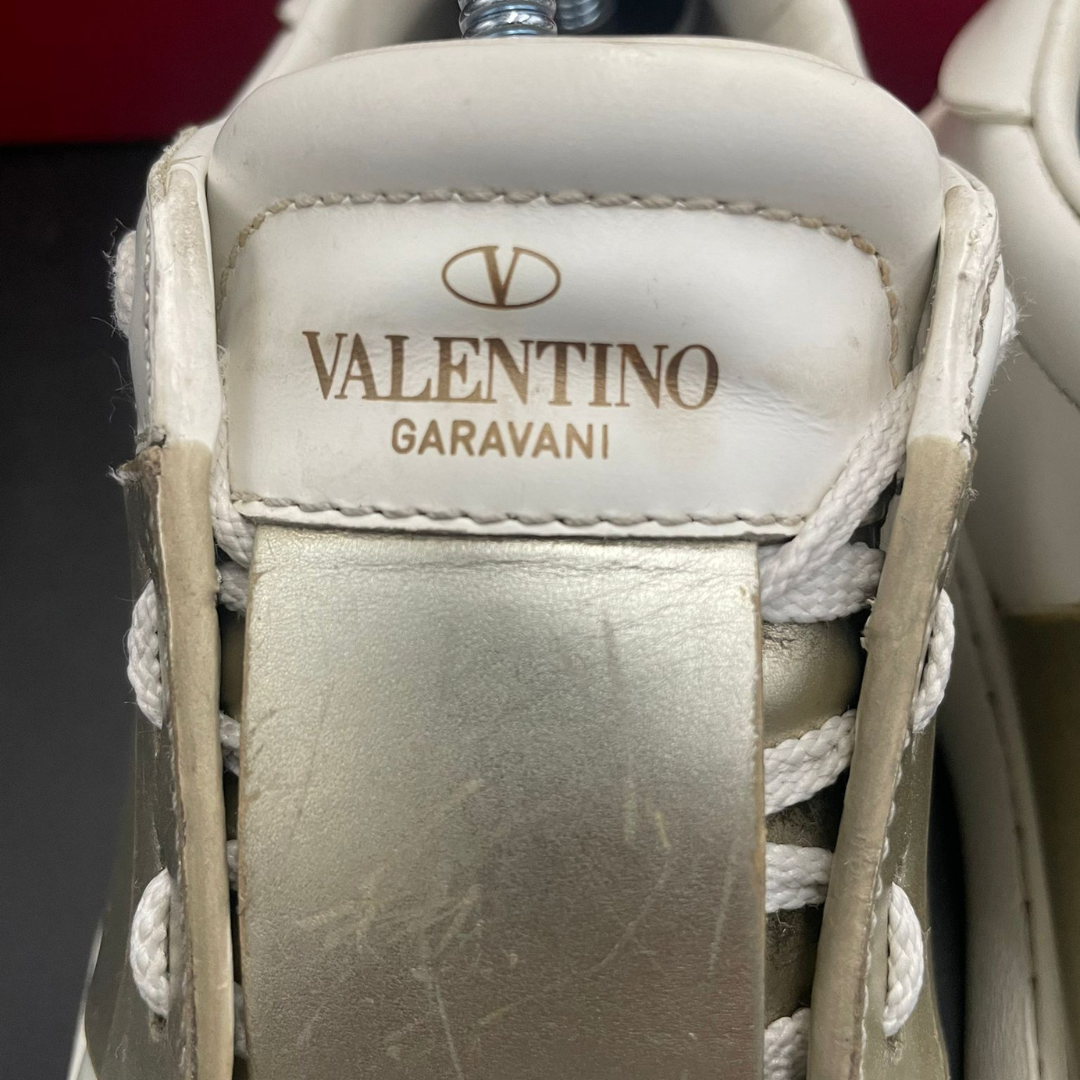 Valentino Garavani Open Sneakers (White Gold) (Women's)