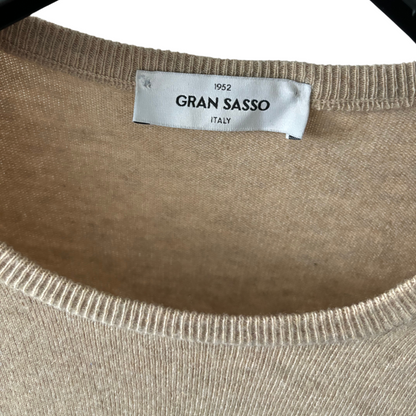 Gran Sasso Cashmere Blend Sweater (Beige)