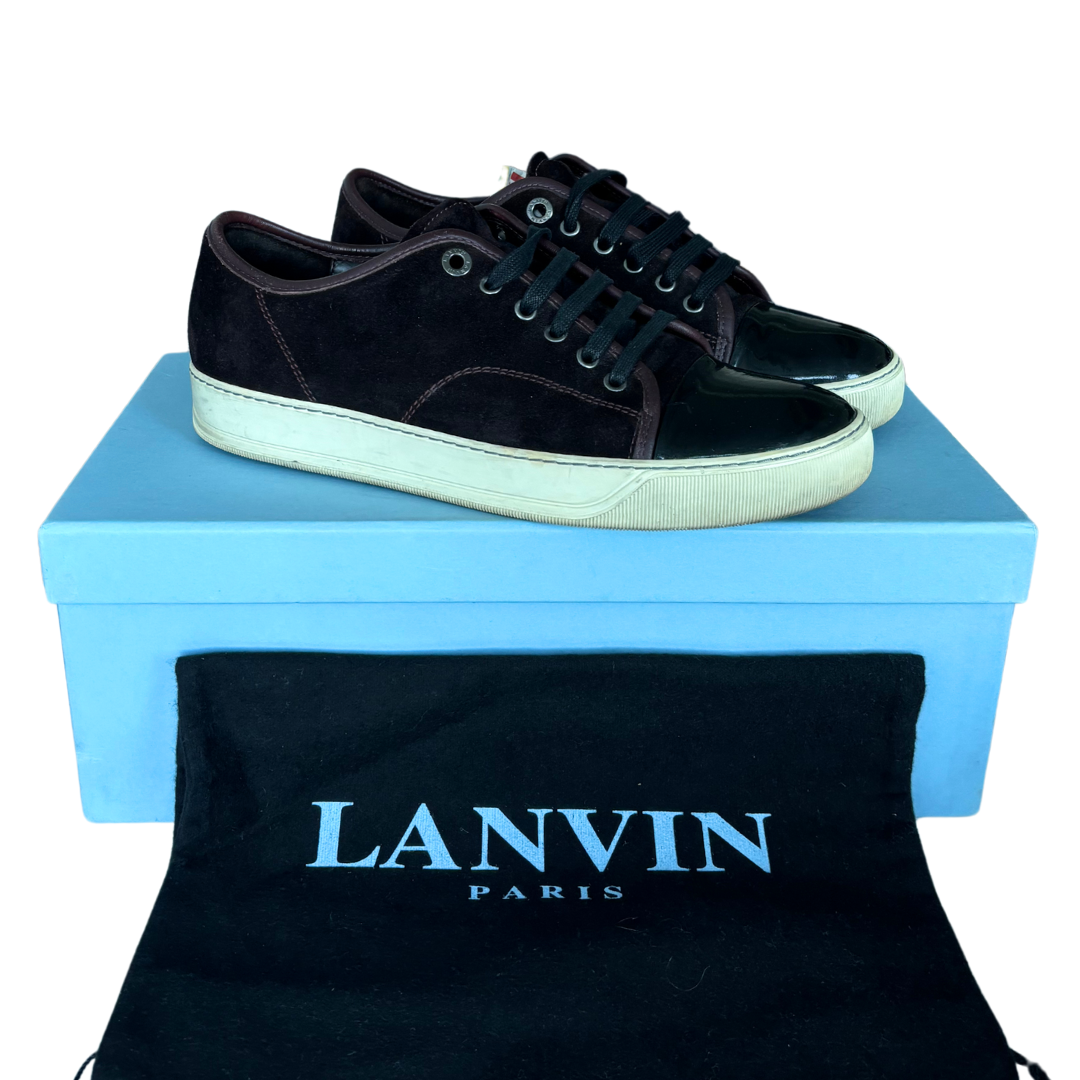 Lanvin Cap Toe Sneakers (Burgundy)