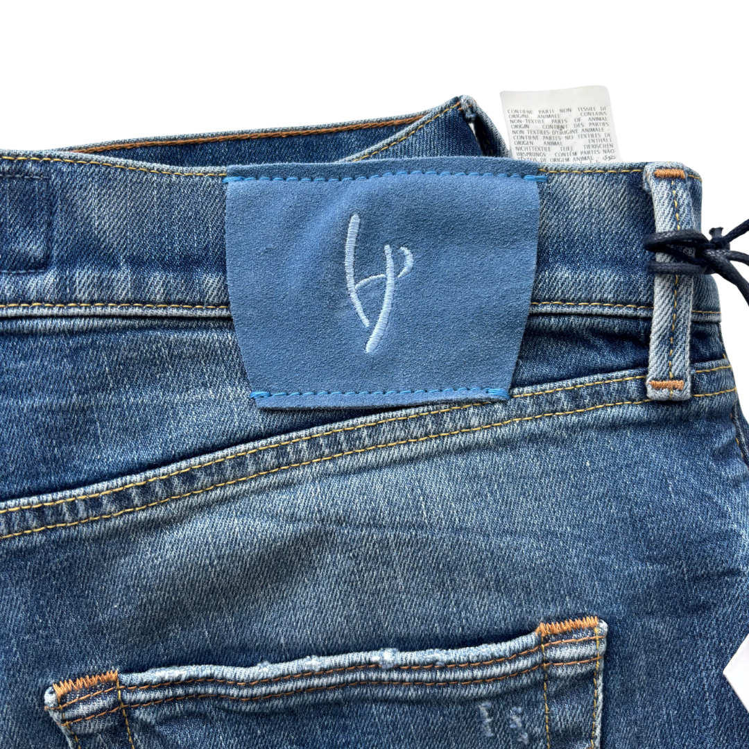 Handpicked Adria Distressed Slim Fit Jeans (Navy Blue) (New)