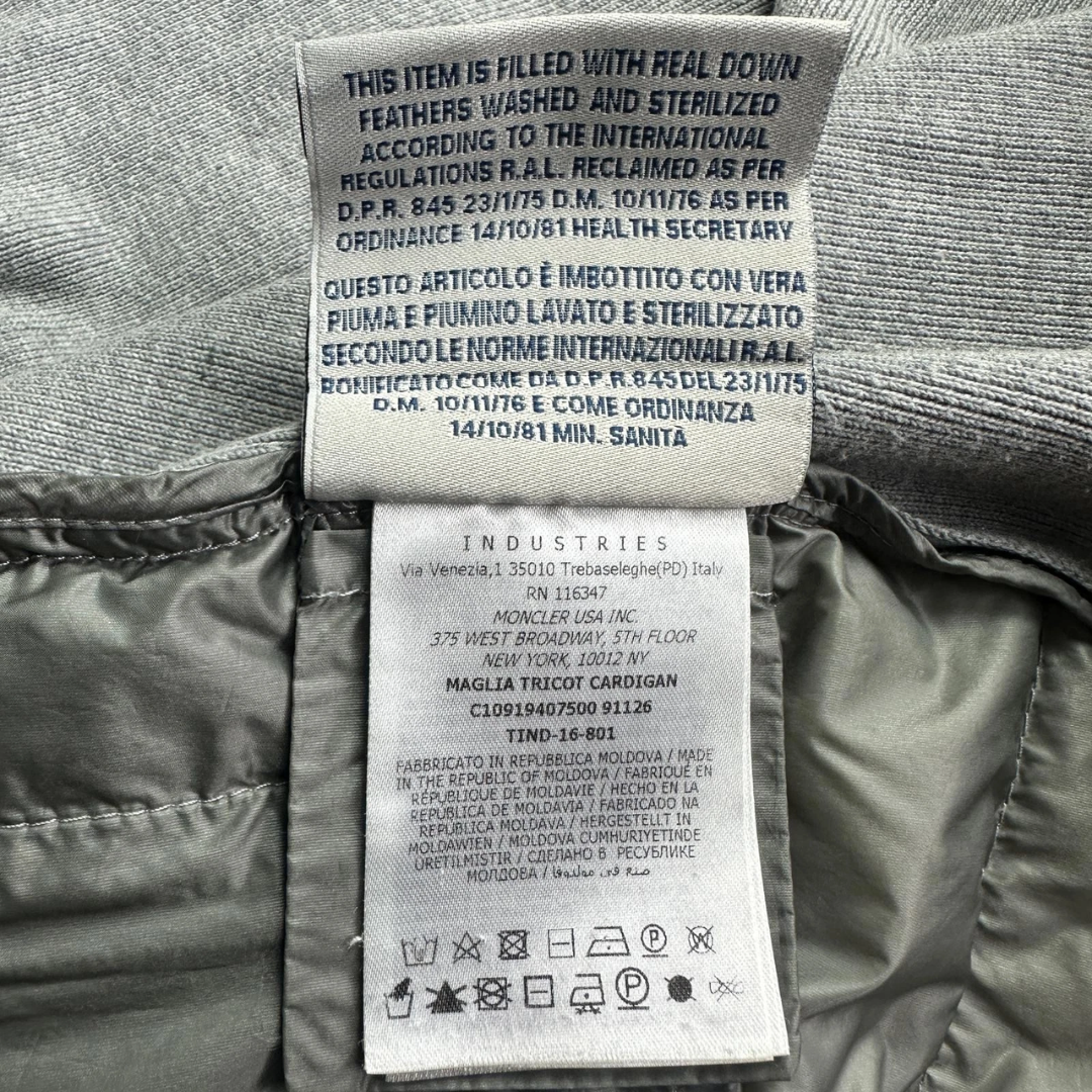 Moncler Maglia Tricot Cardigan Jacket (Grey)