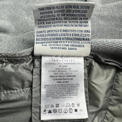 Moncler Maglia Tricot Cardigan Jacket (Grey)