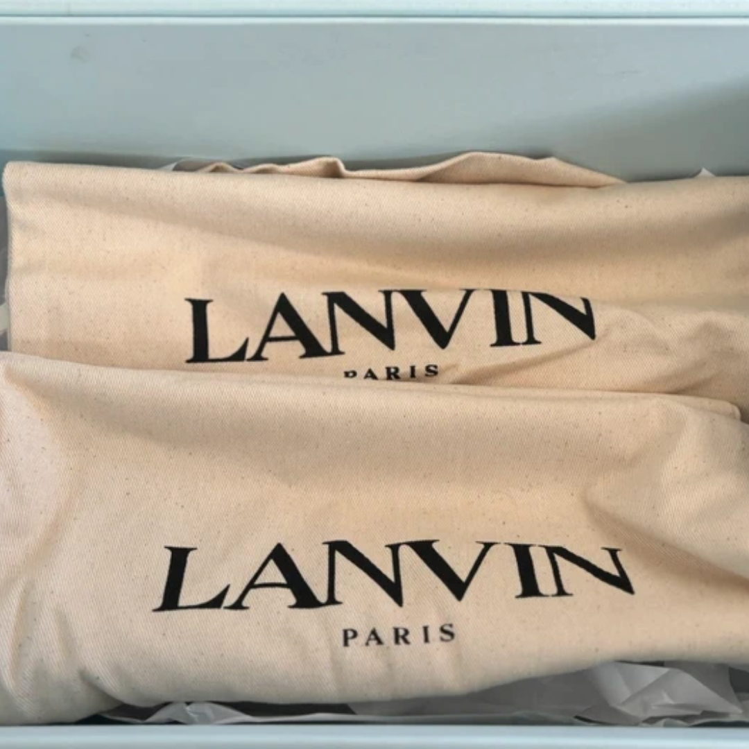 Lanvin Cap Toe Sneakers (Black) (New)