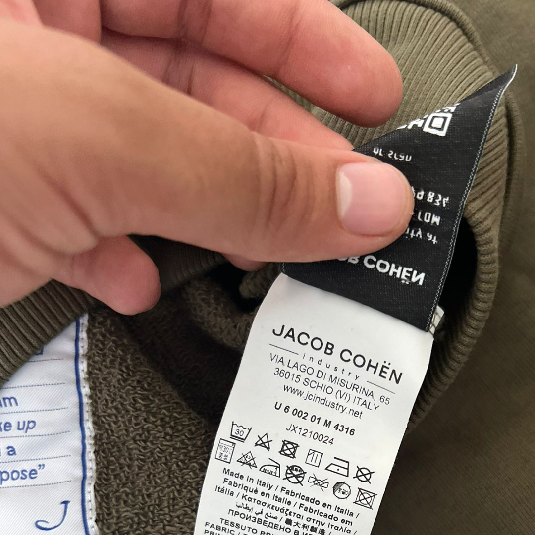 Jacob Cohën Hoodie Sweatshirt (Olive Green) (New)