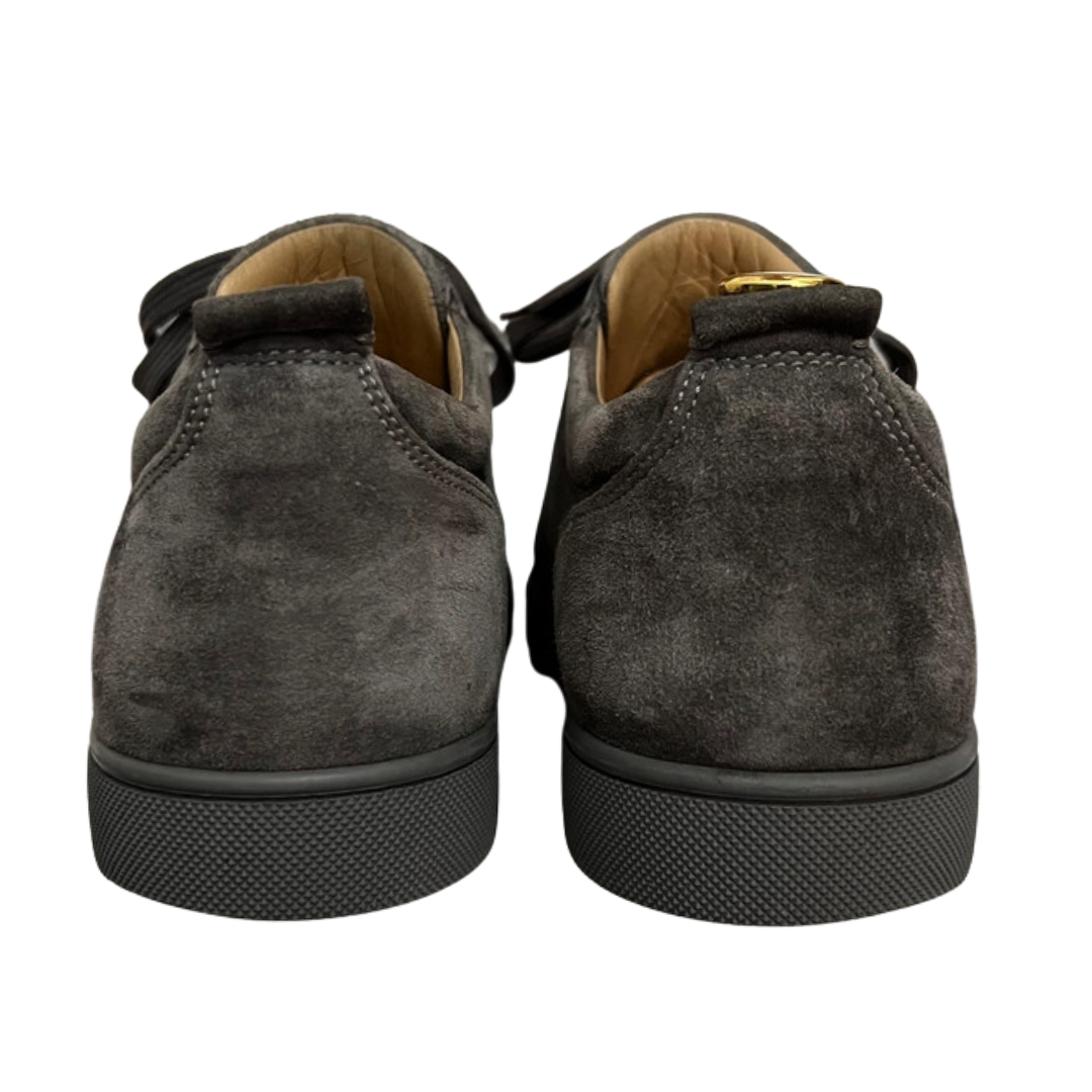 Christian Louboutin Louis Junior Spike Sneakers (Dark Grey)