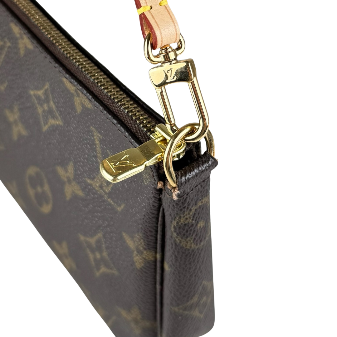 Louis Vuitton Pochette Monogram Bag (Brown) (Vintage)