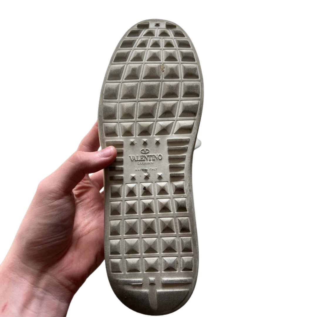 Valentino Garavani Open Sneakers (White Gold) (Women's)