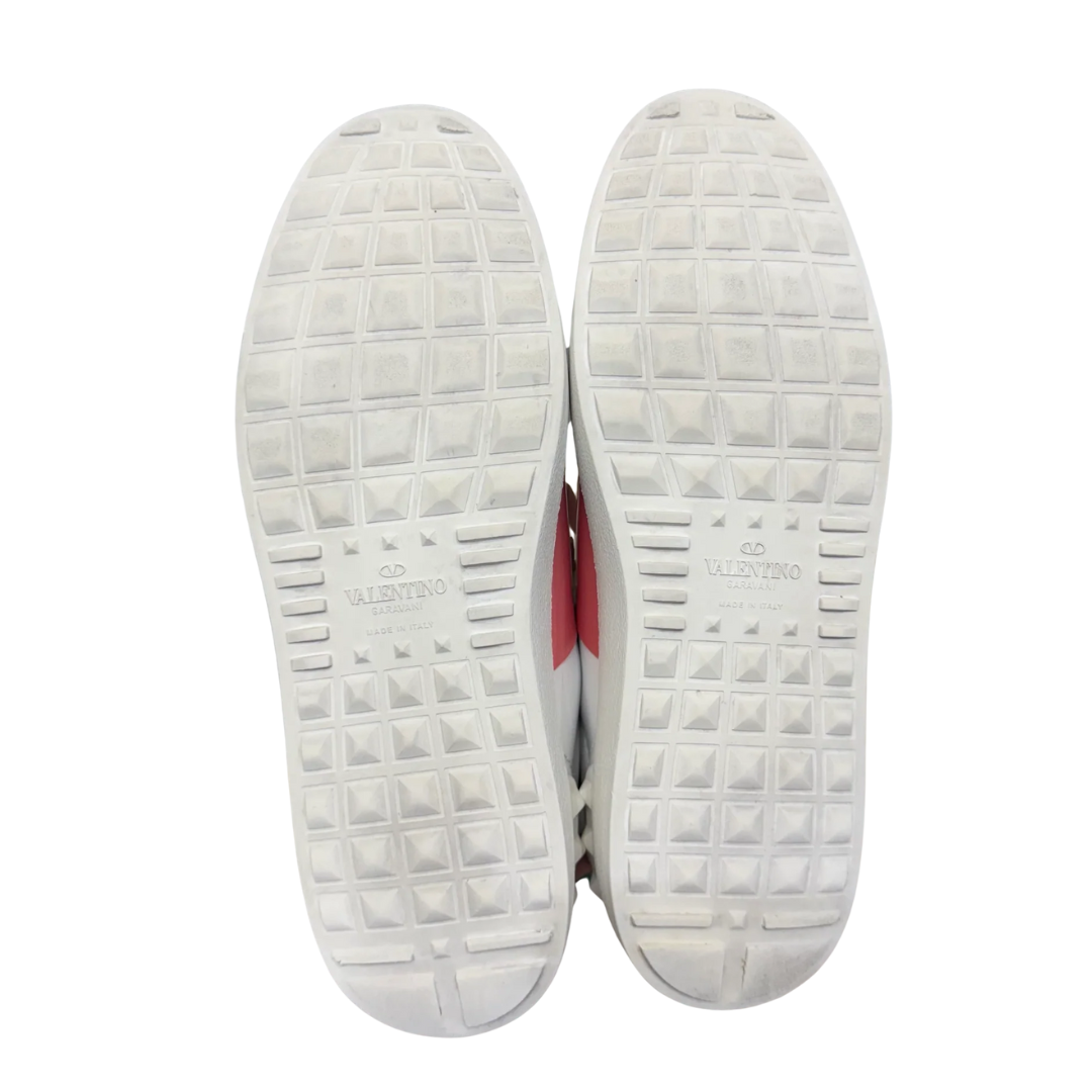 Valentino Garavani Open Sneakers (Patent Pink) (Women's)