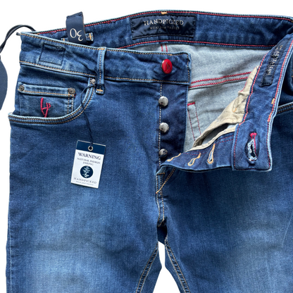 Handpicked Ravello Slim Fit Jeans (Navy Blue) (New)