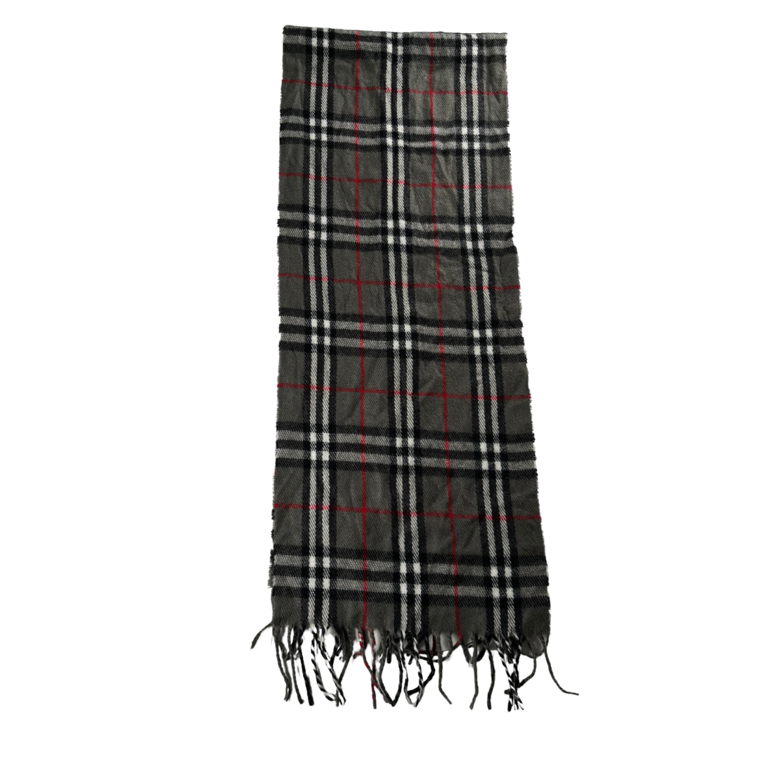 Burberry Scarf (Dark Grey) (Vintage)