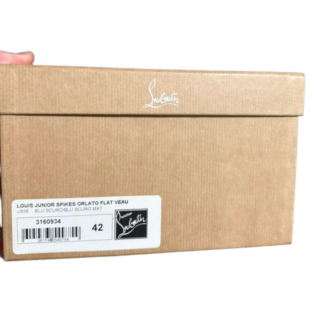 Christian Louboutin Louis Junior Spike Sneakers (Navy)
