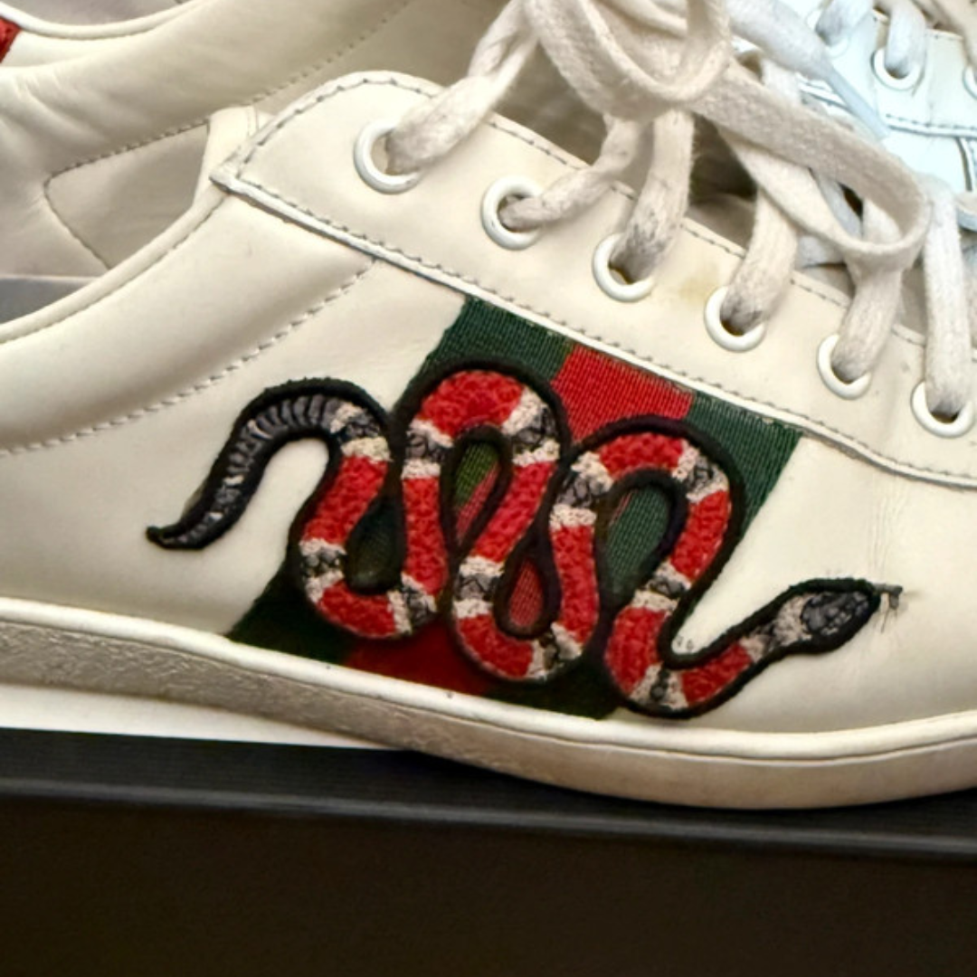 Gucci Ace Sneakers (White)