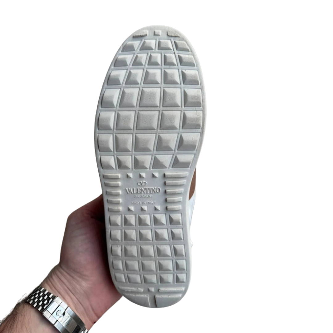 Valentino Garavani Open Sneakers (White Pink) (Womens)