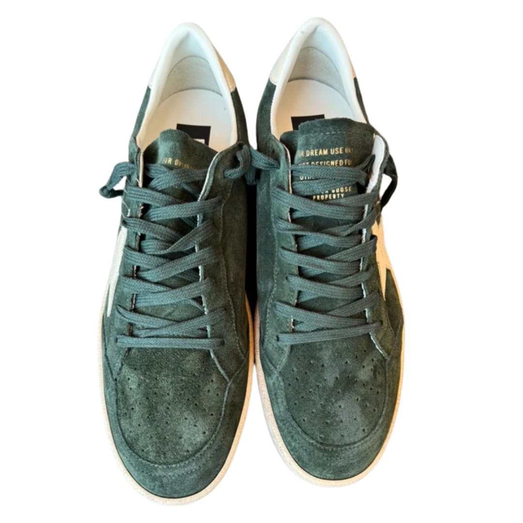 Golden Goose Ballstar Sneakers (Dark Green) (New)