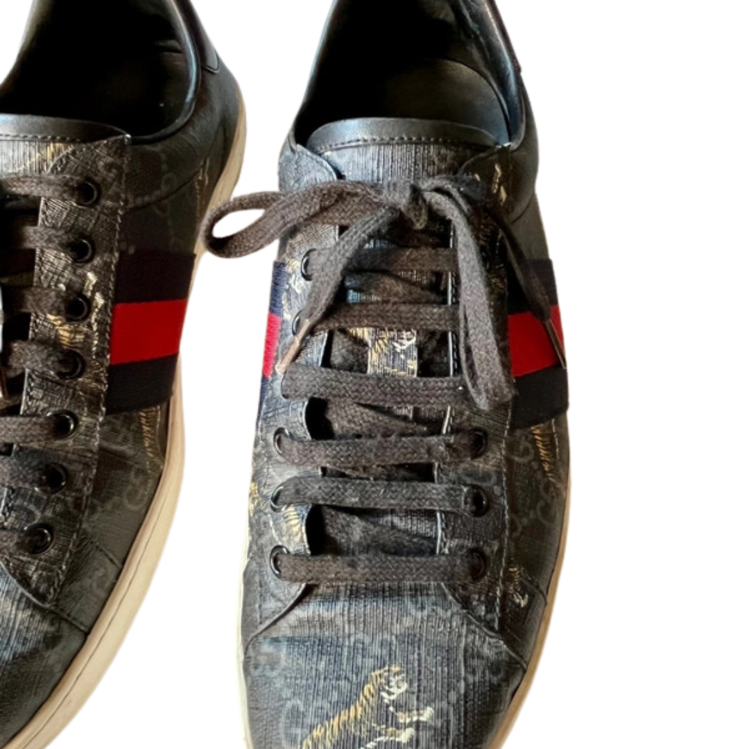 Gucci Ace Sneakers (Black)
