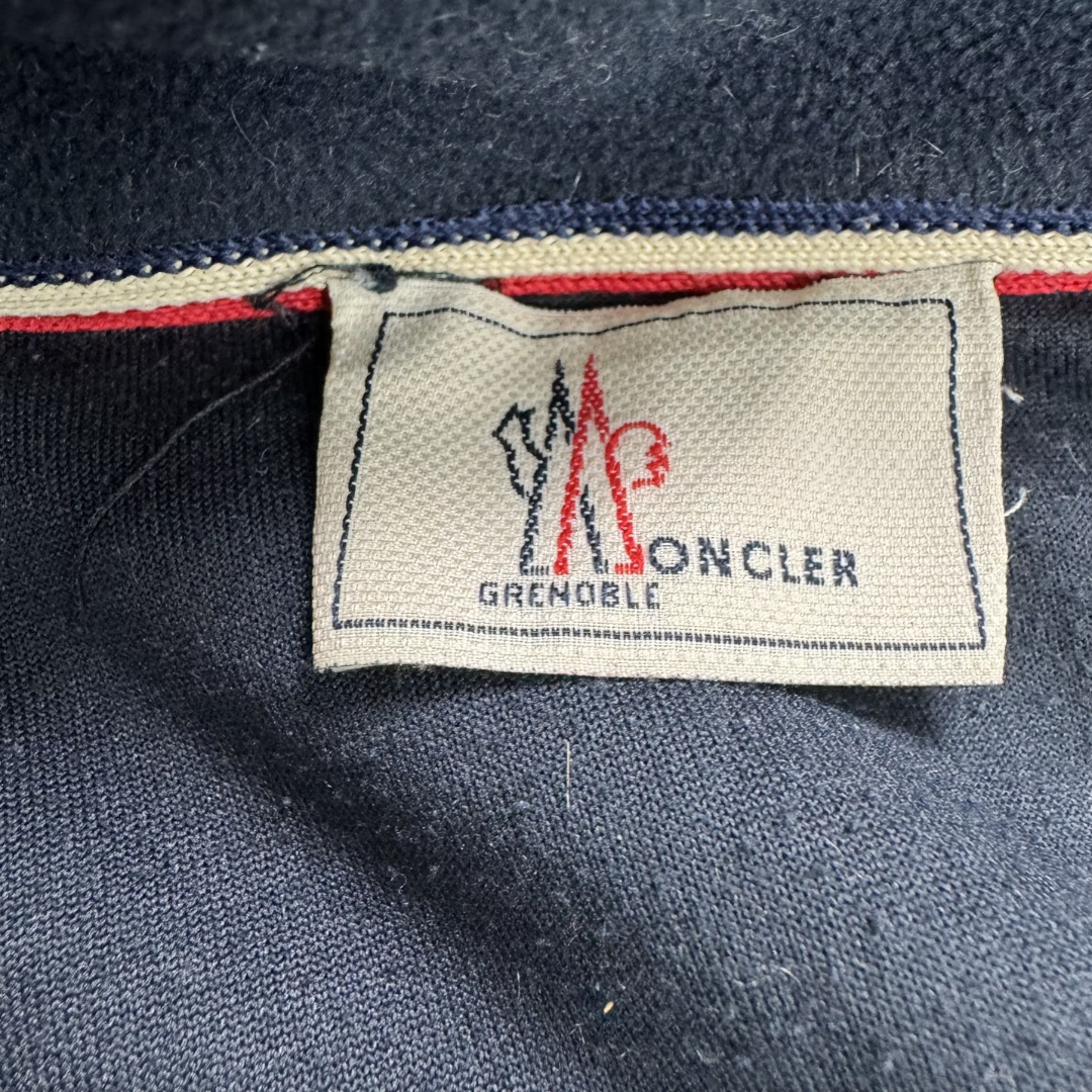 Moncler Maglia Fleece Cardigan Jacket (Navy)