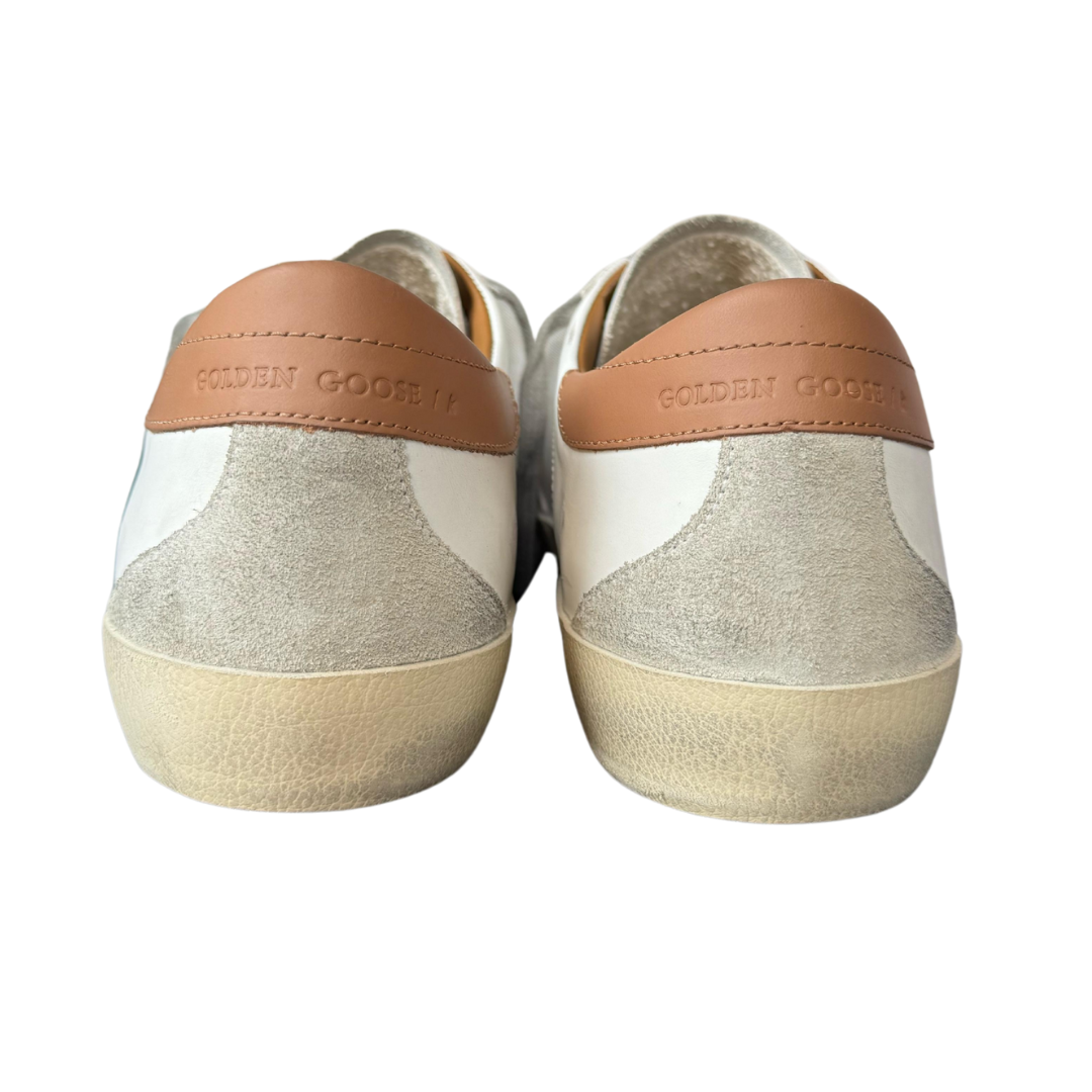 Golden Goose Superstar Sneakers (Orange Heel) (New) (Womens)