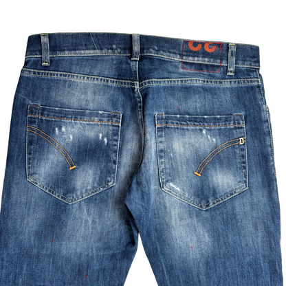 Dondup Mius Distressed Skinny-fit Jeans (Navy) (New)