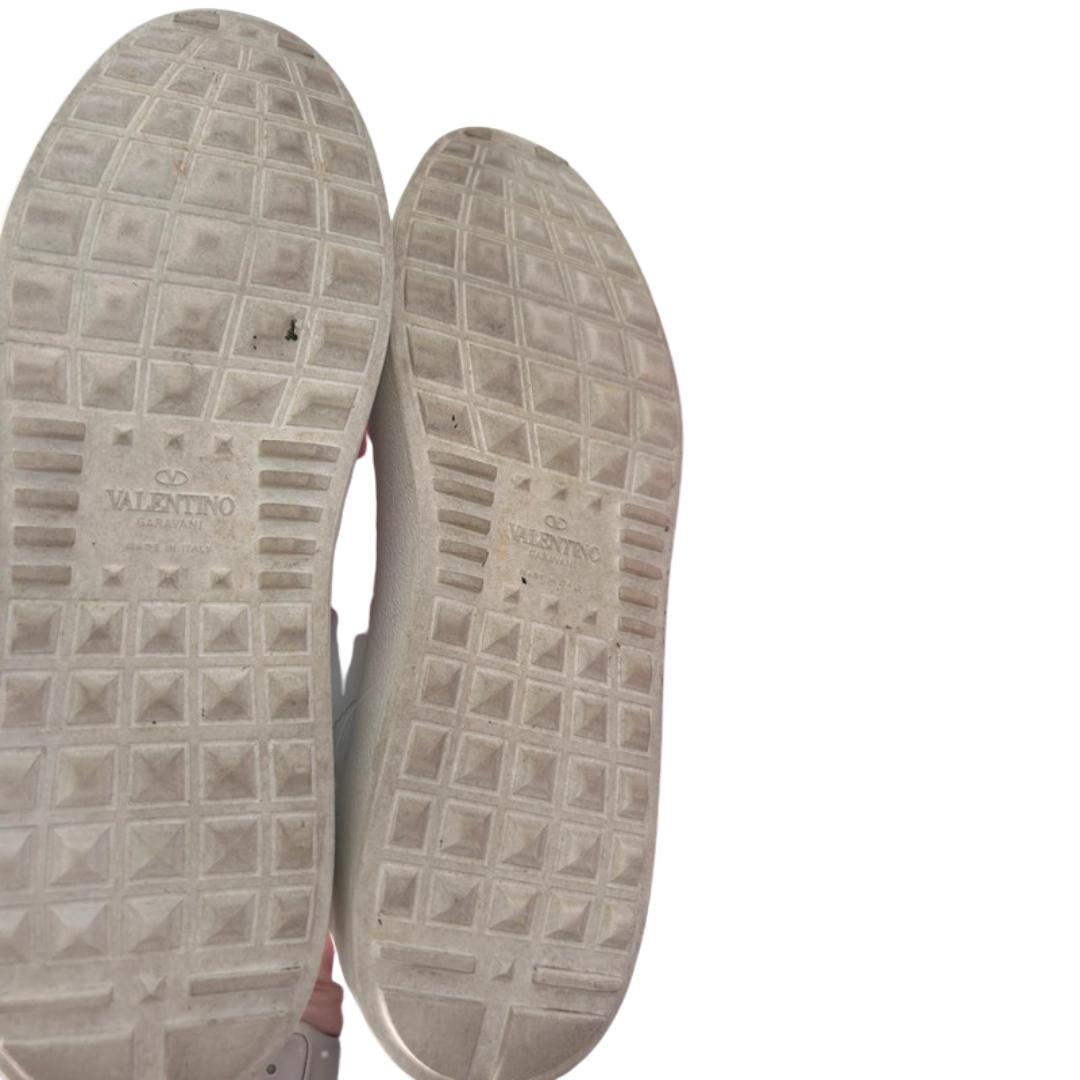 Valentino Garavani Open Sneakers (White Pink) (Womens)