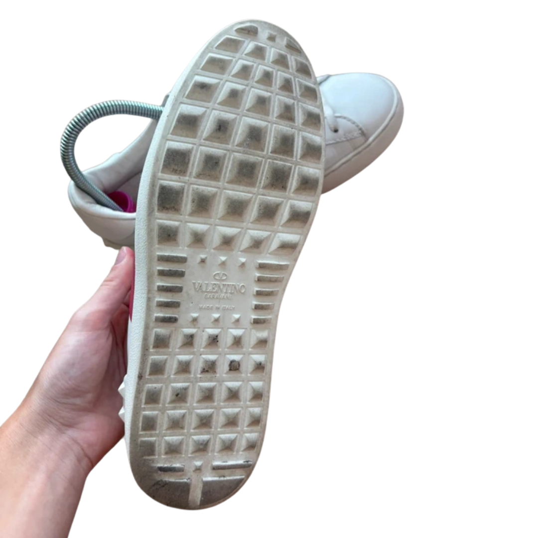 Valentino Garavani Open Sneakers (White Gold) (Women's)