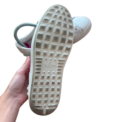 Valentino Garavani Open Sneakers (White Gold) (Women's)