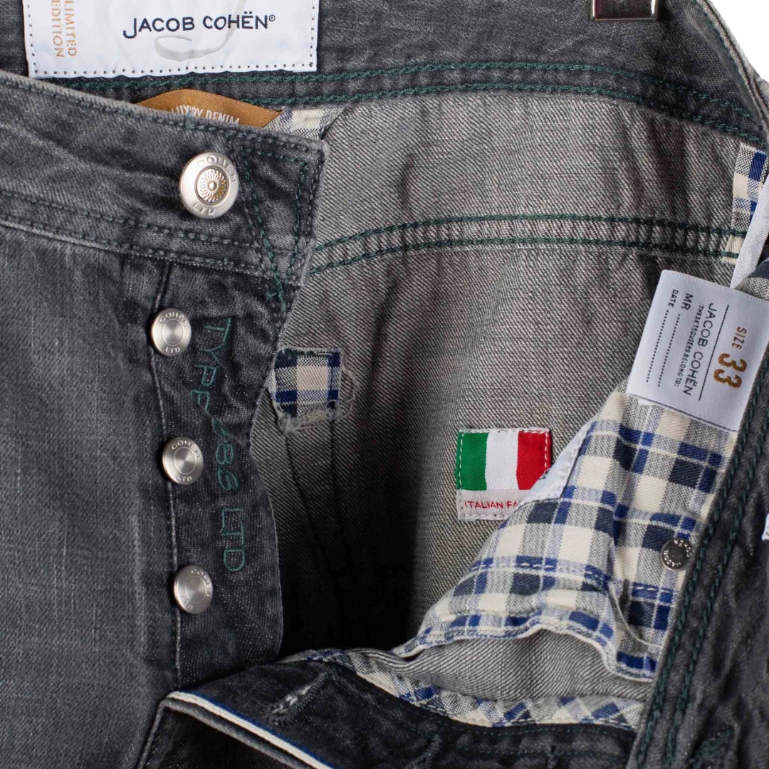 Jacob Cohën 688 Limited Edition Slim Fit Jeans (Grey) (New)