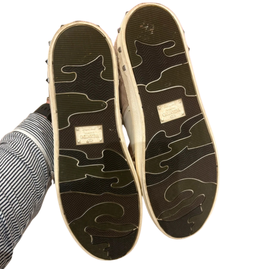 Valentino Garavani Flycrew Sneakers (Beige) (Womens)