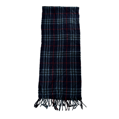 Burberry Scarf (Navy) (Vintage)