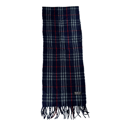 Burberry Scarf (Navy) (Vintage)