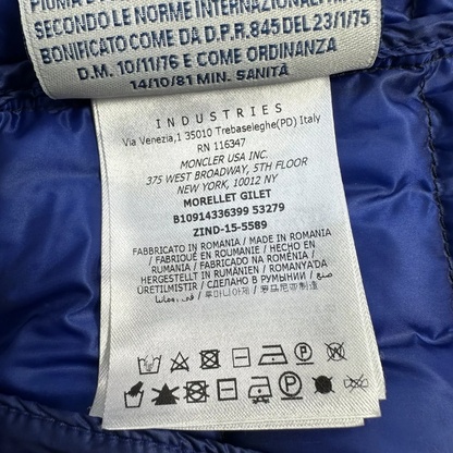 Moncler Morellet Gilet Down Vest (Navy)