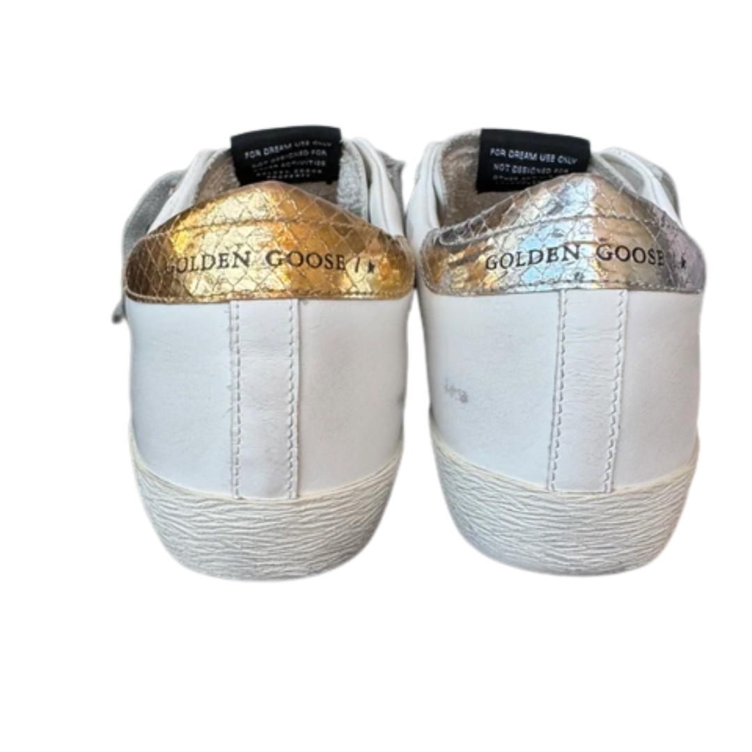 Golden Goose Special Edition Superstar Sneakers (Gold Heel) (Womens) (New)