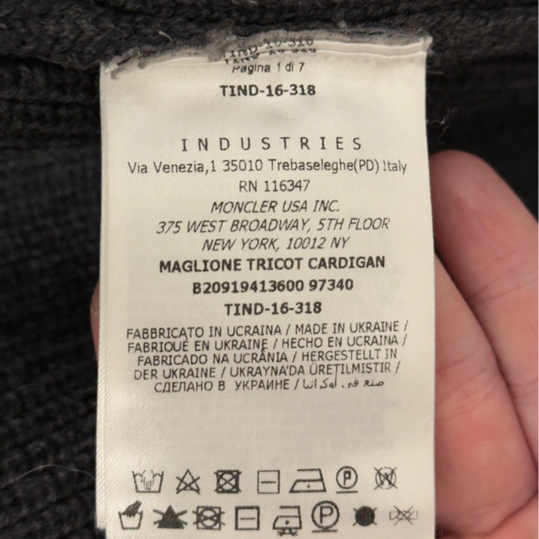 Moncler Maglione Tricot Cardigan Jacket (Grey)