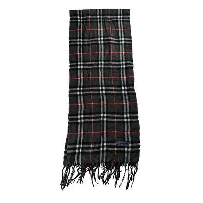 Burberry Scarf (Dark Grey) (Vintage)