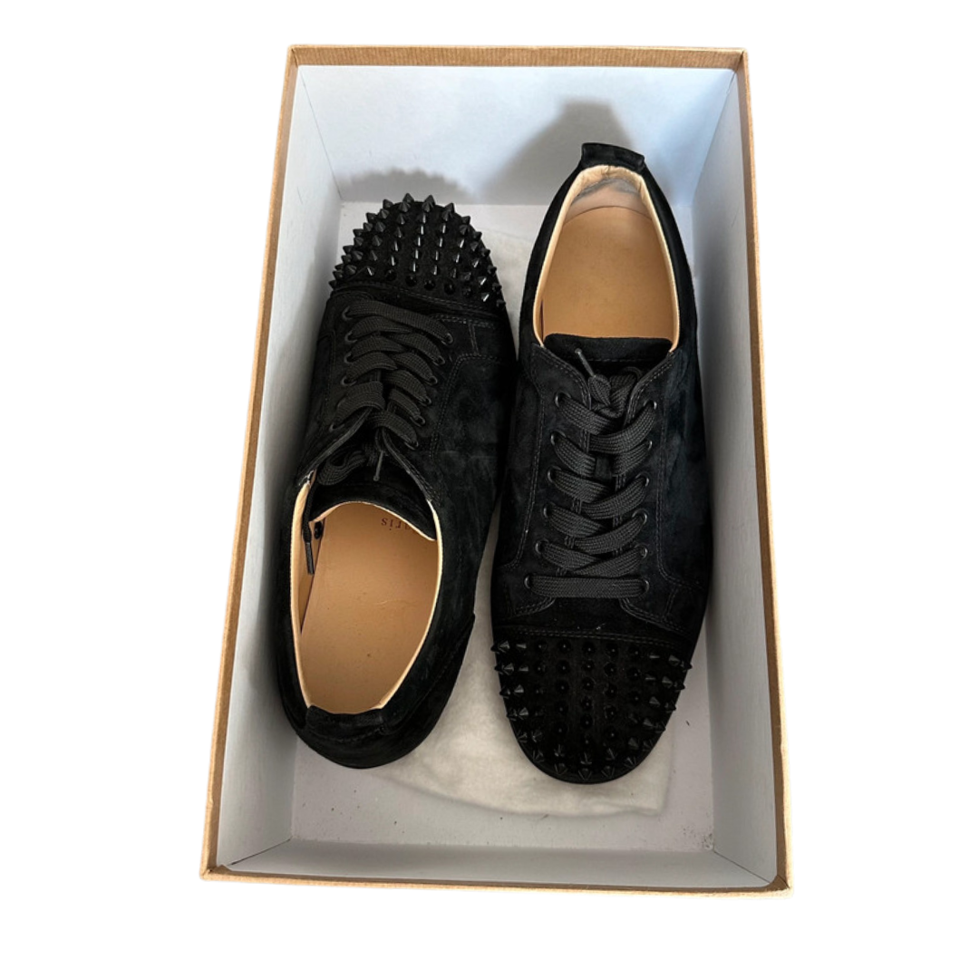 Christian Louboutin Louis Junior Spike Sneakers (Black)
