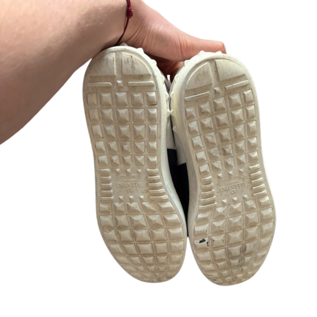 Valentino Garavani Open Sneakers (White Navy)