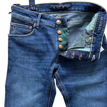 Handpicked Orvieto Slim Fit Jeans (Navy) (New)