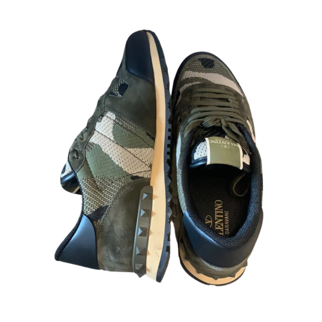 Valentino Garavani Rockrunner Sneakers (Dark Green)