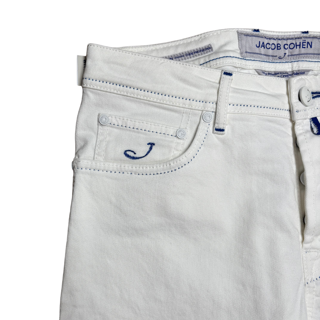 Jacob Cohën 688 Slim Fit Jeans (White) (New)