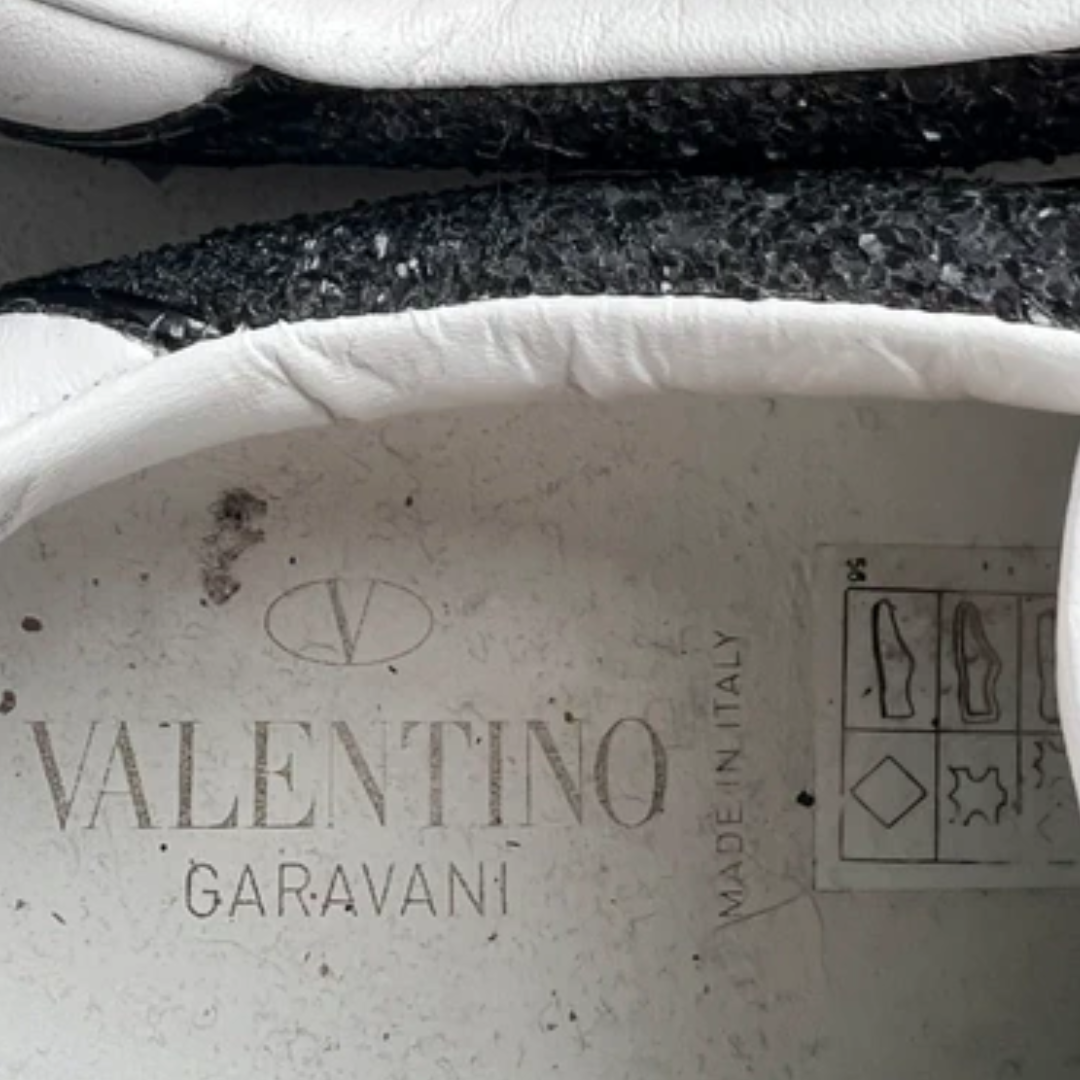 Valentino Garavani Open Sneakers (White Gold) (Women's)