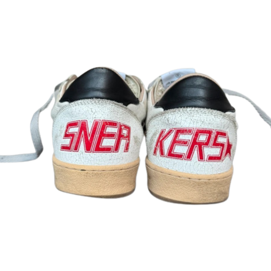 Golden Goose Ballstar Sneakers (White Black)