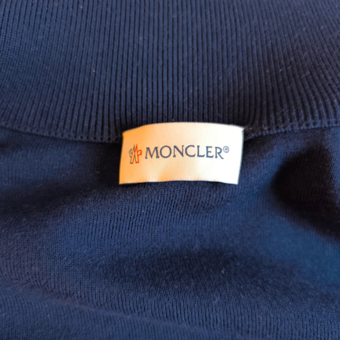 Moncler Maglia Tricot Cardigan Jacket (Navy)