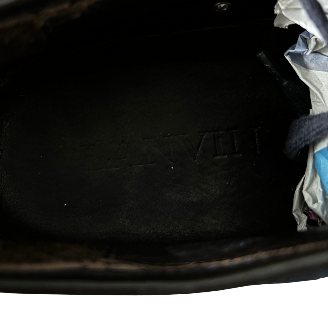 Lanvin Cap Toe Sneakers (Navy)