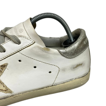 Golden Goose Superstar Sneakers (White Gold) (Women's)