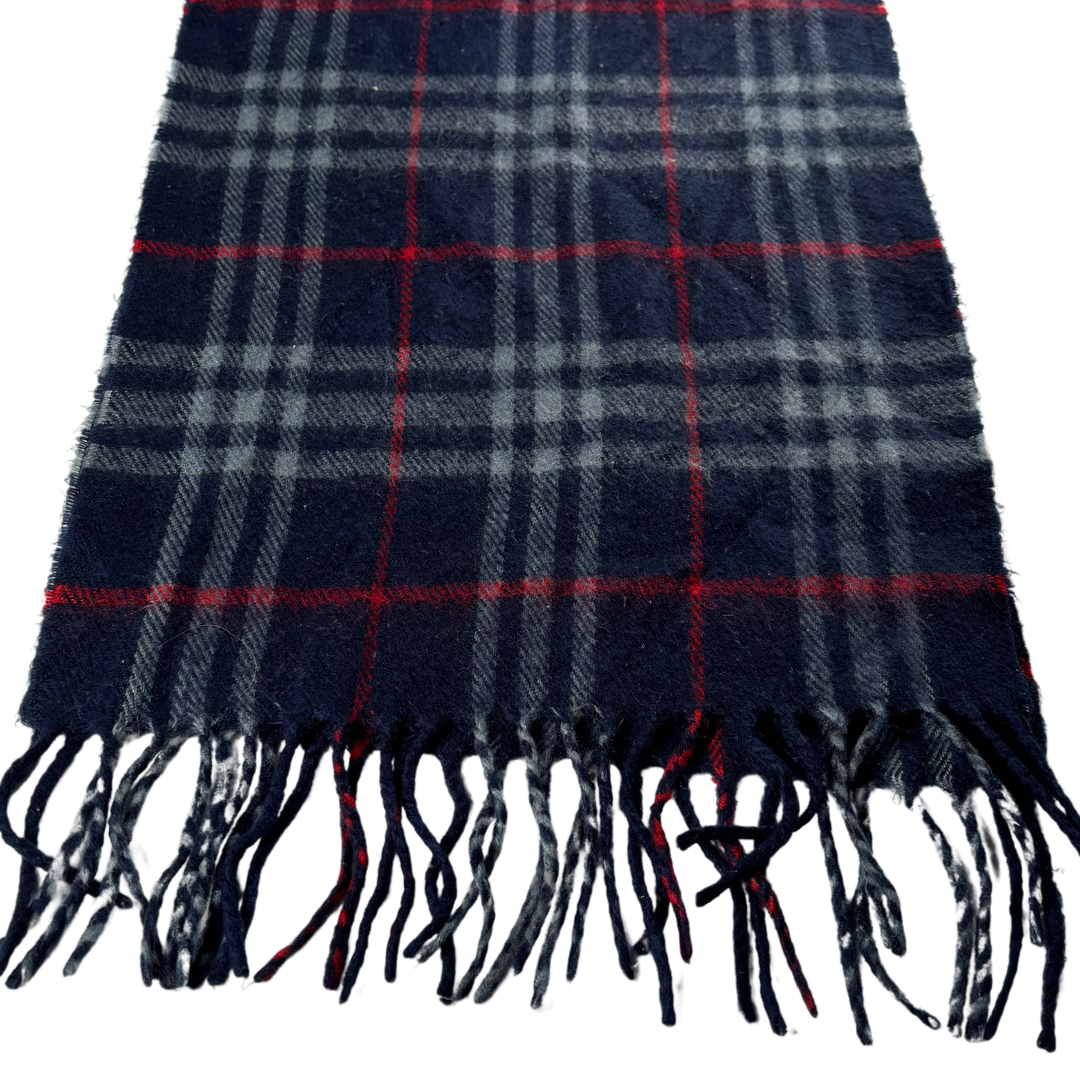 Burberry Scarf (Navy) (Vintage)