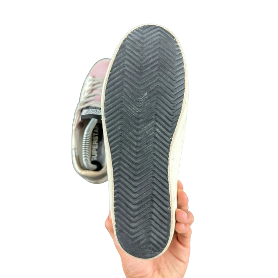 Golden Goose Superstar Sneakers (White Pink) (Women's)
